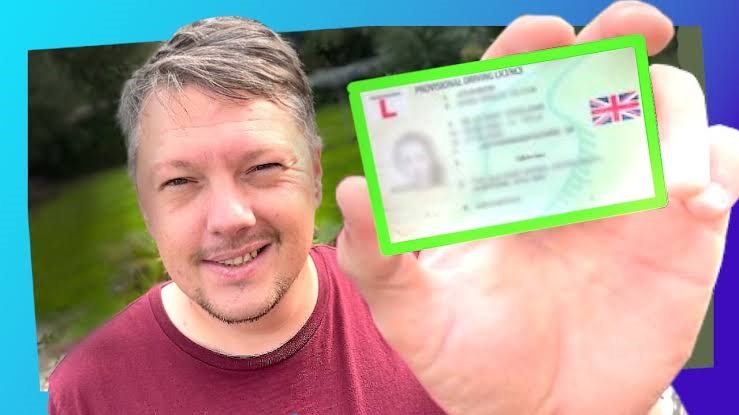 Learner driver taking professional driving lessons after receiving a UK provisional driving licence.