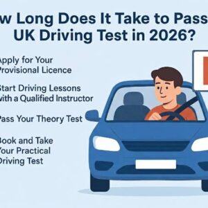 UK driving licence being delivered with 2026 processing timelines for provisional, full, renewed and replacement licences.